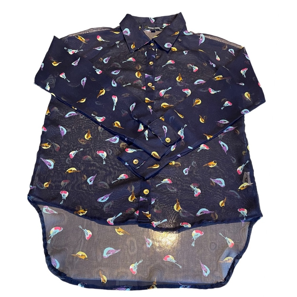 PaperMoon’ Chiffon Button Down - Picture 2 of 7